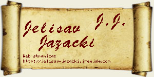 Jelisav Jazački vizit kartica